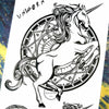Black Unicorn Tattoo Sticker - Well Pick Review