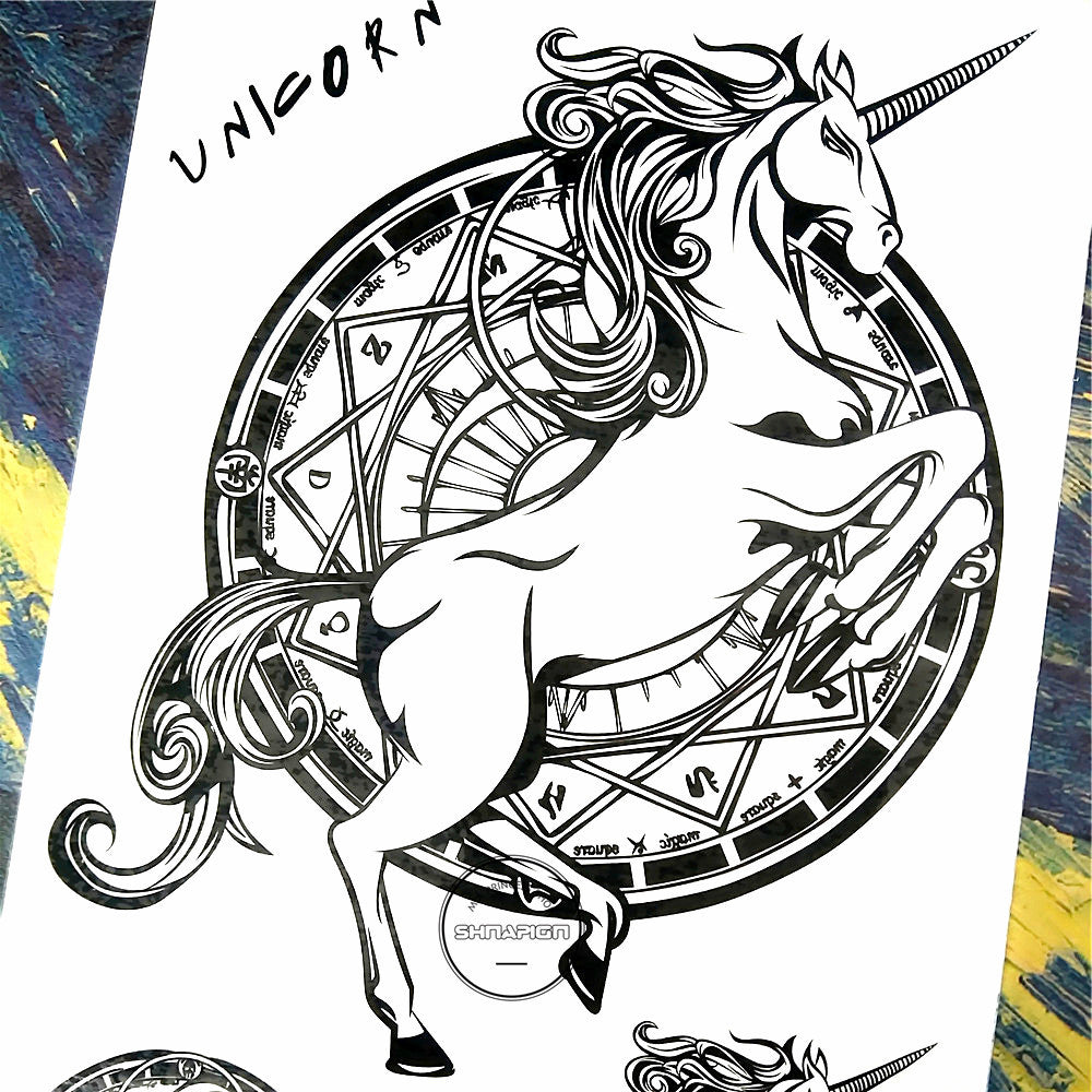 Small Unicorn Temporary Tattoo Stickers Cartoon Waterproof - Temu