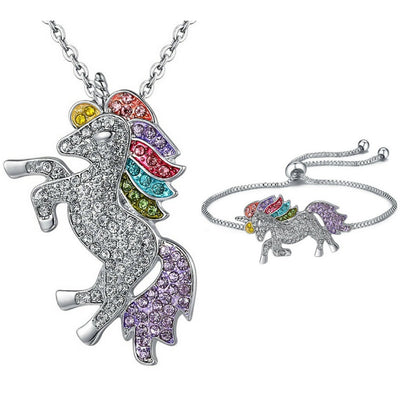 Free - Crystal Rainbow Unicorn Bracelet