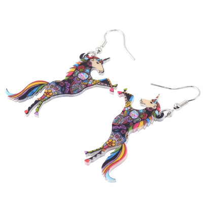 Acrylic Unique Unicorn Drop Earrings - Well Pick Review
