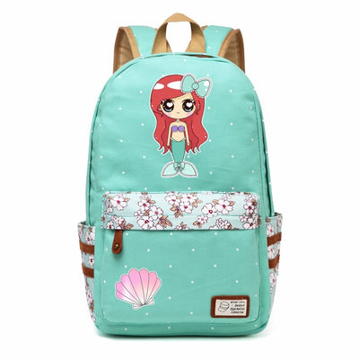 Floral Mermaid Backpack