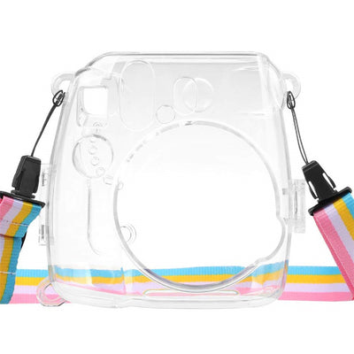 Instant Camera Clear Case & Rainbow Strap