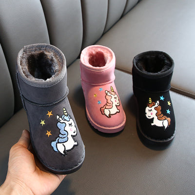 Winter Unicorn Kids Boots