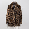 Leopard Print Luxury Faux Fur Coat