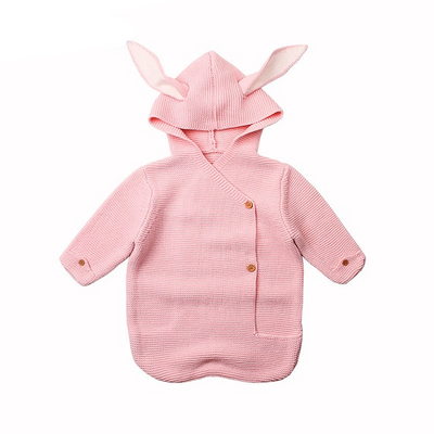Rabbit Knitted Baby Swaddle Wrap