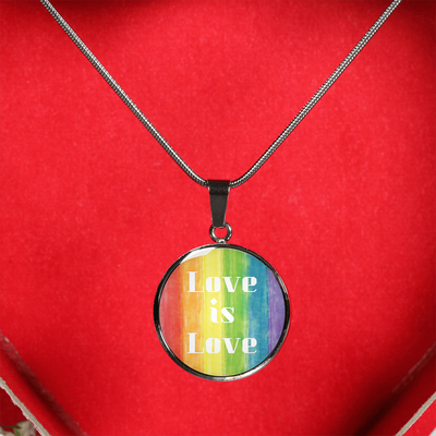 Rainbow Love Is Love Bangle & Necklace