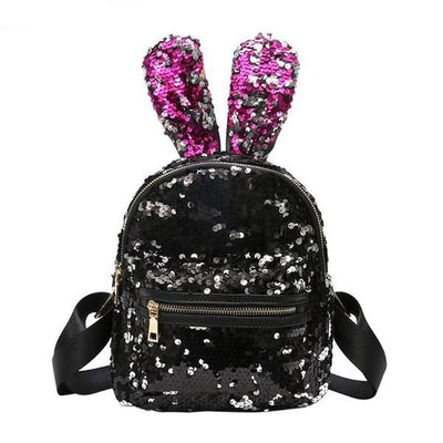 Cute Rabbit Ears Sequins Backpack - Well Pick Review