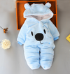 Bear Face Baby Hood Rompers