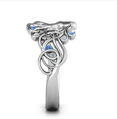 Majestic Unicorn Lady Ring