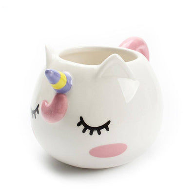 Pink Unicorn Eyelashes Mug