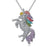 Free - Crystal Rainbow Unicorn Necklace