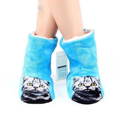 3D Cat Print Warm Home Boots - Well Pick Review