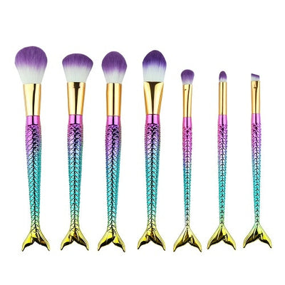 Glitter Mermaid Brush Set