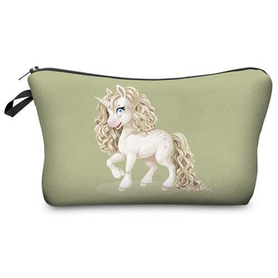 Unicorn 3D Print Cosmetic Bag