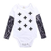 Sleeve Tattoo Print Baby Romper