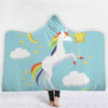 Unicorn Soft Hooded Blanket