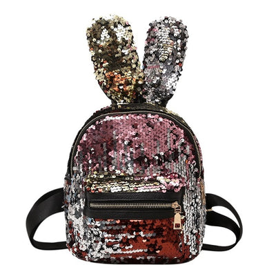 Cute Rabbit Ears Sequins Backpack - Well Pick Review