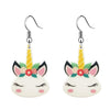 Hair Bow Unicorn Earrings