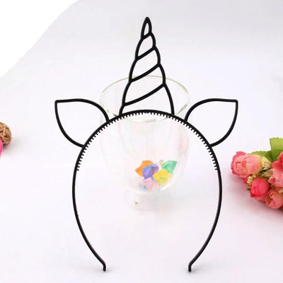 12pcs/lot Glitter Unicorn Party Headband