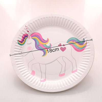 10pcs/Lot Unicorn Paper Plates & Cups Party Supplies - Well Pick Review