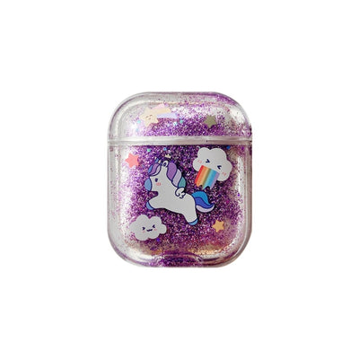 Unicorn Glitter Quicksand AirPods Case