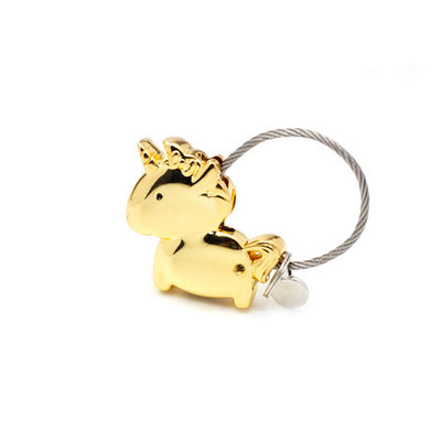 Steel Wire Rope Unicorn Keychain