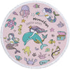 Mermaid Princess Round Blanket