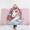 Unicorn Soft Hooded Blanket