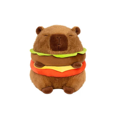 Hamburger Capybara Plush Toy