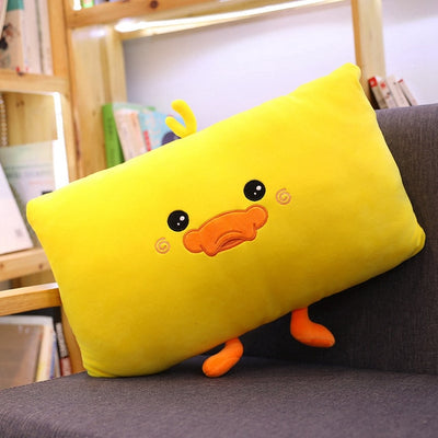 Sitting Duck Yellow Plush Toy & Cushion