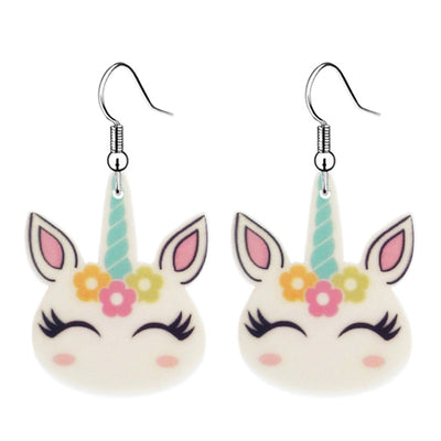 Lovely Unicorn Dangle Earrings