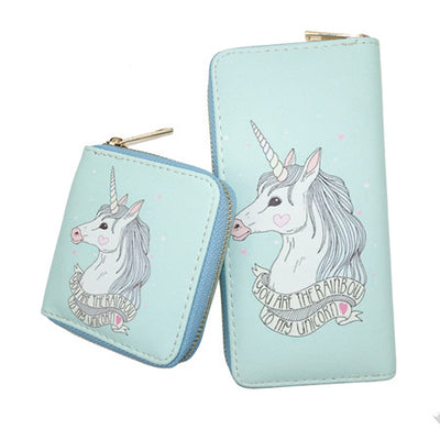Mint Unicorn Clutch Wallet