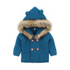 Cute Ears Hooded Knitted Coat