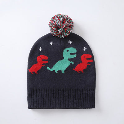 Knitted Dinosaur Kid Beanie Hat