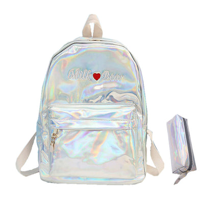 Hologram Backpack Pencil Bag Set