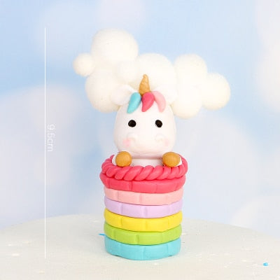 Rainbow Unicorn Cake Topper