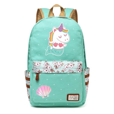 Floral Mermaid Backpack