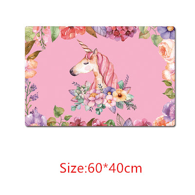 Pink Unicorn Mouse Pad