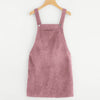 Pink Bib Pocket Short Dress