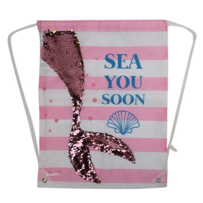 Mermaid Sequins Drawstring Bag