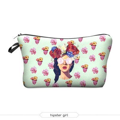 New Fashion 3D Printing Lady's Makeup Bags