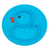 Colorful Duck Silicone Baby Plate