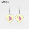 Heart-Shaped Unicorn Earrings