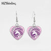 Heart-Shaped Unicorn Earrings