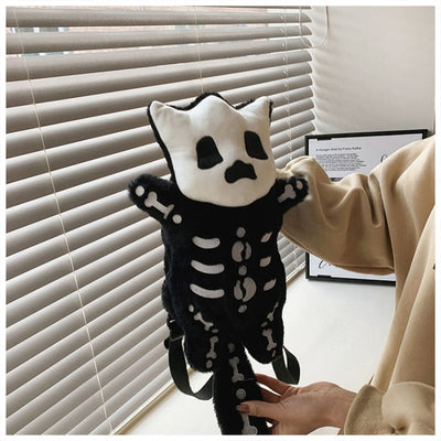 Skull Plush Backpack