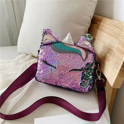 Sequined Unicorn Crossbody Bag