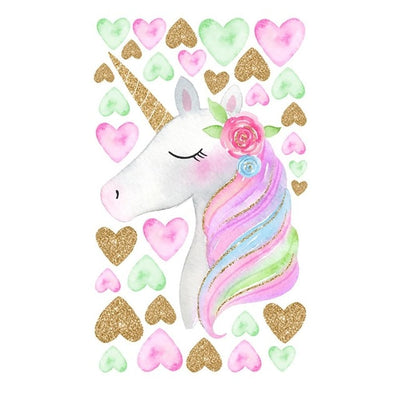 Unicorn Stars/Hearts Wall Stickers