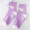 Cute Unicorn Cotton Socks