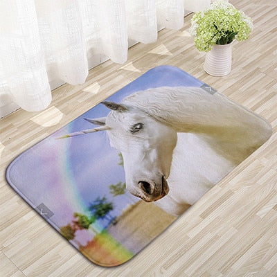 Unicorn Velvet Rug Mat