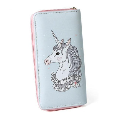 Unicorn Long Leather Wallet